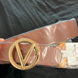 Valentino Bags- brown leather belt/gold buckle-size XS